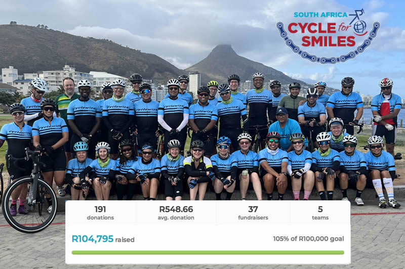 Bigger and Better – 2023 Cycle for Smiles raises over R100 000